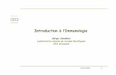 Introduction à l’Immunologie - CIME Nanotechproxy.lmgp.grenoble-inp.fr/sites/smb2009/Presentations-SMB2009/... · Unité qui présente / Réf présentation 20/07/2009 1 Introduction