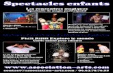 association-arts.comassociation-arts.com/brochure-speciale-spectacle.pdf · Spectacle de magie pour enfants Durée : 45mn Public : à partir de 2 ans Technique fournie 1 magicien
