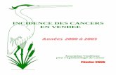 INCIDENCE DES CANCERS EN VENDEE - Santé Pays de la … · III.3.2 Les cancers de la sphère ORL 63 -Cancer du larynx chez lhomme et la femme 64 -Cancer de la cavité buccale et du