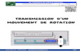 Transmission de de...TRANSMISSION D’UN MOUVEMENT DE ROTATION CI4 : Performances des chaînes de transmission Transmission d’un mouvement de rotation COURS Edition 1 - 04/03/2018