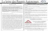 Année scolaire 2015/2016 NOVEMBRE (74) Numéro …parents-autonomes.fr/wa_files/Journal_74-1.pdf · l’âne Trotro, Une classe de GS a reçu Nicole Amram auteur de compti-nes et