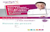 Revue de presse - handipole.org · Télécharger le tableau de bord de l’emploi des handicapés en Champagne-Ardenne Télécharger le programme 2012 de la Semaine pour l’emploi
