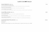 LES COCKTAILS - Aristide Nantes · Méthode Ancestrale Bulle Privée Nantaise 25 € vin mousseux de qualité ... Grenadine, Pêche, Menthe, Citron zeste, Cassis, Orgeat, ... Rhum