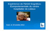 Experience de lUnite CognitivoComportementale du …€¦ · NPI (échelle d’évaluation des troubles psycho- ... Pas de culture psychiatrique sur l’hôpital ... Locaux 4. Se