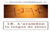 Mise en page 1 - petiteecolebiblique.frpetiteecolebiblique.fr/pdf_peb/018_peb_arameen.pdf · celle qui peut le plus facilement se confondre avec le nom du prophète Élie, lequel,
