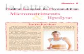 la lettre Numéro 8 - I.E.P.P – Institut Européen de ...iepp-eu.com/wp-content/uploads/2013/04/Lettre-IEPP-n08...antioxydants Les antioxydants Les sujets obèses ou en surcharge
