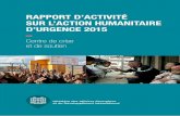 RAPPORT D’ACTIVITÉ SUR L’ACTION … · 4 Rapport d’activité sur l’action humanitaire d’urgence 2015 Ministère des Affaires étrangères et du Développement international