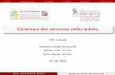 Génétique des sarcomes radio-induits - journees-gsf.frjournees-gsf.fr/files/120/2016/.../bach/...sarcomes-radio-induits.pdf · ContexteTranscriptomiqueGénomiqueSynthèsePerspectivesRemerciements