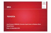 TOYOTA - SRA | La référence en sécurité et réparation ... · Audi A4 2,0 TDI Multitronic8 BMW 318d BVA8 BMW 320d ED BVA8 Mercedes-Benz ... Document confidentiel, non contractuel