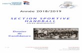 Année 2018/2019 - ac-grenoble.fr · L'objectif de la section sportive est d'offrir à des jeunes sportifs des conditions de scolarisation telles ... (handball et préparation physique),