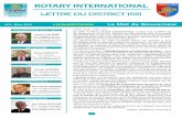 ROTARY INTERNATIONAL - rotarysna.fr · PROTOCOLE RÉDACTEUR. Chères amies, chers amis, En 1985, le Rotary déclare l’alphabétisation comme une condition du . développement de