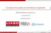 Conduite de projets et architecture logicielle - LIASDmaa/Introduction.pdf · Phase d’analyse Etude des besoins Spéciﬁcations fonctionnelles Une GUI Spéciﬁcations techniques