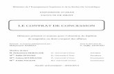 LE CONTRAT DE CONCESSION - theses.univ-oran1.dztheses.univ-oran1.dz/document/TH3448.pdf · LE CONTRAT DE CONCESSION . I . ... Faculté de Droit, Université d’Oran, (mémoire ...