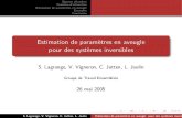 Estimation de paramètres en aveugle pour des …perso-laris.univ-angers.fr/~lagrange/download/.../GTMEA26-05-2005.pdf · S. Lagrange, V. Vigneron, C. Jutten, L. Jaulin Groupe de