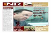 Mise en page 1 - La Nouvelle République · Lors de son passage, hier, sur les ondes de la Radio algérienne de la Chaine l, le directeur général de l’ANSEJ a indiqué qu’environ