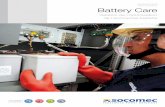 SERVICES Battery Care - socomec.com · Un rapport technique est fourni, contenant des informations générales ... Test d’impédance chaque ... endommager les composants électroniques