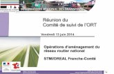 Opérations d'aménagement du réseau routier national · réseau routier national STMI/DREAL Franche-Comté DREAL de Franche Comté Service Transports Mobilité Infrastructures (STMI)