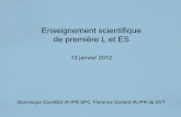 Enseignement scientifique de première L et ESdisciplines.ac-montpellier.fr/.../pdf/formation_l-es_2.pdfVous développerez votre argumentation en vous appuyant sur les documents et