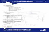 GAMME LABORATOIRES/HPITAUX - LCCA : fabricant … · 2015-03-06 · Contre-balancement standard en mélaminé CTBH (synthèse ou ... à 40 mm et à 400 mm du plan de travail ... Prises