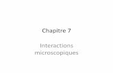 Chapitre 7 Interactions microscopiques - alphaalpha.univ-mlv.fr/S1/TD2/Chapitre7.pdf · La plupart des molécules polyatomiques présentent ... que l'on peut relier à son agitation