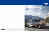 Tous les accessoires pour votre Dacia Duster · présente publication est interdite sans l’autorisation écrite préalable de Renault. ... grainé de PVC noir sauf la patte de fixation,
