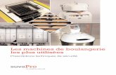 Les machines de boulangerie les plus utiliséesre.srb-group.com/web1/images/pdf/infomaterialien/suva-f/44038-f.pdf · Lors de l’achat d’une nouvelle machine de ... à fournir