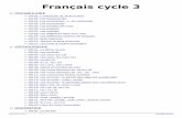 Français cycle 3 - jlgrenar.free.frjlgrenar.free.fr/fichiers/francais/Français C3.pdf · GR.21 Voix passive / active CONJUGAISON CO.01 Passé, présent, futur CO.02 Infinitif, radical,