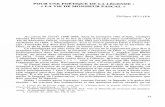 POUR UNE POÉTIQUE DE LA LÉGENDE : « LA VIE … · 2016-03-21 · Claude Lévi-Strauss, Anthropologie structurale, Paris, Plon, t. 1, 1958 ; t. II, 1973 ; La Pensée sauvage, Plon,