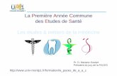 La Première Année Commune des Etudes de Santé …scinti.edu.umontpellier.fr/files/2013/02/CORUM-2013-20-minutes.pdf · La Première Année Commune ... • Anatomie pathologique