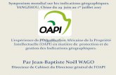 Par Jean-Baptiste Noël WAGO - wipo.int€¦ · Le processus de ratification de l’Acte du 14 ... C- Conditions de la protection et procédure d’enregistrement ... 2- Ciblage des