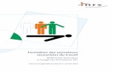 Formation des sauveteurs secouristes du travailsecourisme34.fr/files/referentiel-technique-sst-janvier-2012.pdf · Dans le domaine de la prévention des risques ... Les publications