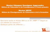Master MEEF - orientation.u-bourgogne.frorientation.u-bourgogne.fr/images/stories/pdf/ressources/Que faire... · Infirmier Orthophoniste Psychomotricien Ergothérapeute Santé Assistant