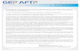 La newsletter de la normalisation GEP-AFTP - evolen.org · tibles de se former sur les lieux de travail, de sorte qu’ils puissent prendre les mesures nécessaires ... sation associés