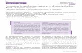 Paraostéoarthropathie neurogéne et syndrome de … · 33 Revue Marocaine de Rhumatologie Paraostéoarthropathie neurogéne et syndrome de Guillain-Barré : à propos d’un cas