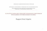 Rapport final Algérie - Global Environment Facility | · 2016-06-04 · En adoptant l'ANCR, l'Algérie ... d’une décentralisation effective des moyens financiers ,sans quoi les