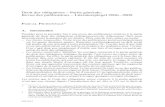 Droit des obligations Partie générale: Revue des ... · Droit des obligations – Partie générale: Revue des publications – Literaturspiegel 2006–2009 ZSR 2010 I 97 rectement