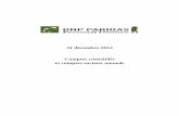 31 décembre 2014 Comptes consolidés et comptes sociaux …€¦ · rapport des commissaires aux comptes sur les comptes sociaux - 2 - ... tableau de passage des capitaux ... effet