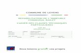 REHABILITATION DE L’IMMEUBLE COMMUNAL …levens.fr/wp/wp-content/uploads/2016/01/15-CCTP... · • L’ensemble des contraintes du site et des obligations / règles / dispositions