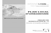 PLAN LOCAL D’URBANISME - grandlyon.com · Rapport de présentation : exposé des motifs des changements apportés (Art. ... 10 Avenue Gambetta PARKING + VOIRIE COMMUNAUTE URBAINE