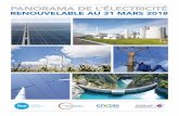 Panorama de l’électricité renouvelable au 31 mars 2018 · 2 Panorama de l’électricité renouvelable au 31 mars 2018 Préambule Pour accompagner le déploiement des énergies