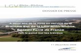 Branche Est de la LGV Rhin-Rhône, Réseau Ferré de …est.lgvrhinrhone.com/medias/pdf/medias733.pdf · Longvic, Chenôve et Perrigny-les-Dijon. Des ouvrages de terrassement sont
