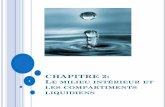 CHAPITRE 2: Le milieu intérieur et les compartiments ...s4.e-monsite.com/2011/09/19/39235622chapitre2-pdf.pdf · Le plasma 20% du LEC Liquide extracellulaire ... Compartiment intracellulaire
