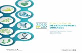 Plan d'action de développement durable 2015-2020 · pour contribuer à la Stratégie gouvernementale de développement durable 2015-2020. 1 Source : Article 2 de la Loi sur le développement