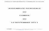PV COMITE 15 11 2011 - s434805963.siteweb-initial.frs434805963.siteweb-initial.fr/app/download/2836124/PV+2011+11+15.pdf · 7 COMPTE RENDU DE L'ASSEMBLEE GENERALE DU COMITE Le 15
