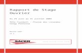 Rapport de Stage    Web viewRapport de Stage Ouvrier Du 29 juin au 31 juillet 2009 P´le