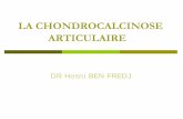 LA CHONDROCALCINOSE ARTICULAIRE - atlas … · La forme chronique: polyarthrite bilatérale et symétrique (simulant polyarthrite rhumatoïde) Mais: • absence de déformation et