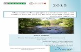 Elaboration d’un projet de restauration d’un cours d’eau ... · 0 2015 Elaboration d’un projet de restauration d’un cours d’eau en tête de bassin versant dans un contexte