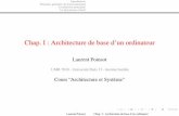 Chap. I : Architecture de base d'un ordinateurlipn.univ-paris13.fr/~poinsot/save/L2 Archi/Cours/Cours 2.pdf · Dans cette partie, nous décrivons rapidement l’architecture de base