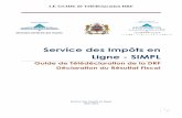 Service des Impôts en Ligne - SIMPL - sominfac.comsominfac.com/installation/GuideDGIDRF.pdf · Déclaration du Résultat Fiscal Service des Impôts en Ligne Mars 2016 . ... Le passage