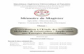 Mémoire de Magister - Université de Souk Ahrasuniv-soukahras.dz/eprints/2014-966-307cc.pdf · Université de Souk - Ahras – 2013-2014 ... génie électrique faculté des sciences